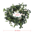 55CM Artificial Topiary Wreath Eucalyptus Leaf Door Hanging