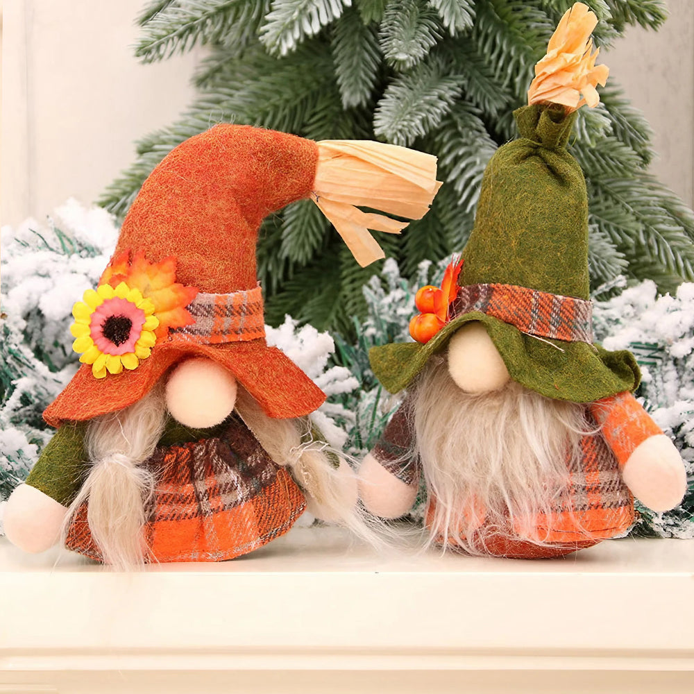 2 Pack Faceless Gnomes Holiday Home Decoration