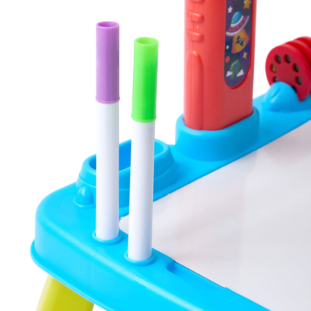 32 Patterns Rocket-Themed Drawing Projector Table Set for Kids