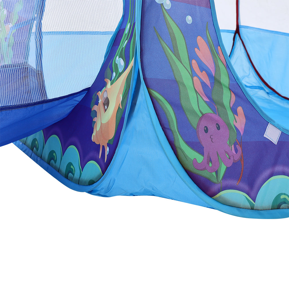3-in-1 Kids Pop Up Play Tent Set Toddlers Tunnel Playhouse