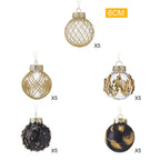 25Pcs Christmas Ball Ornament Set