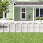 25 Panels 31x61cm Metal Garden Edging Fence Yard Borders Decor