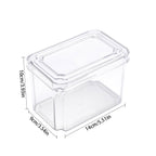 4Pcs Transparent Refrigerator Bins Organizer Set