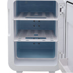 16L Dual-Use Mini Refrigerator with Glass Door