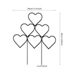 3Pcs Heart-Shaped Stackable Plant Climbing Trellises