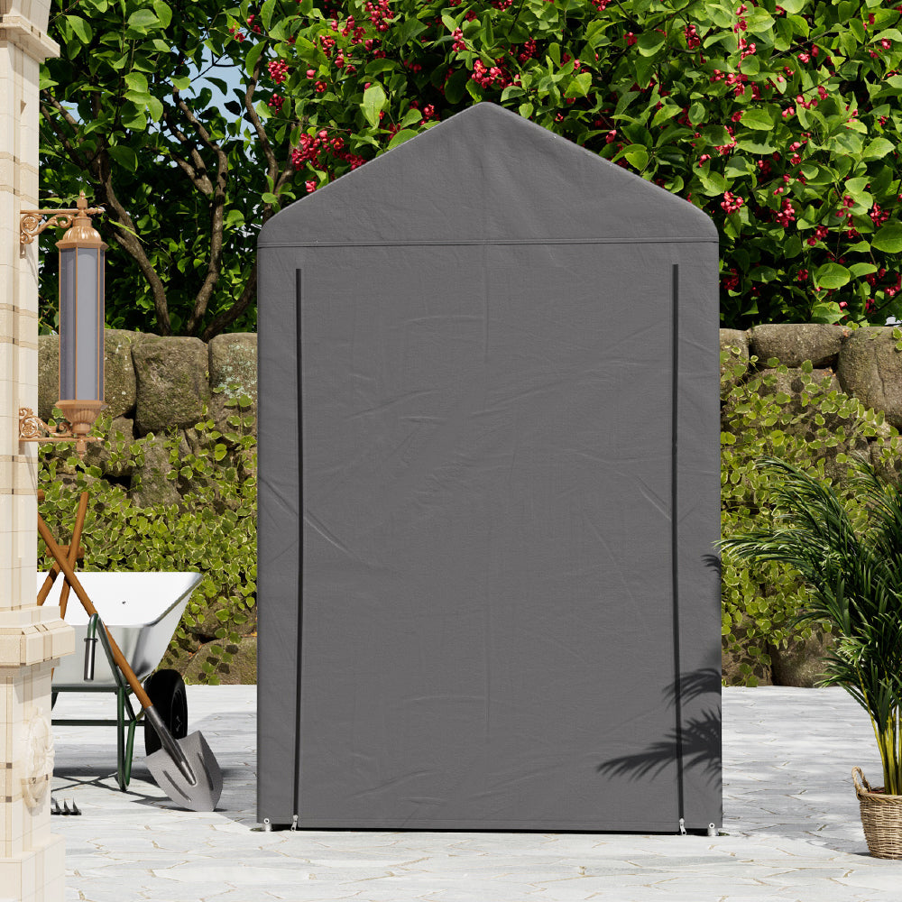 3 x 5 ft Portable Garden Storage Shelter with Roll-Up Door