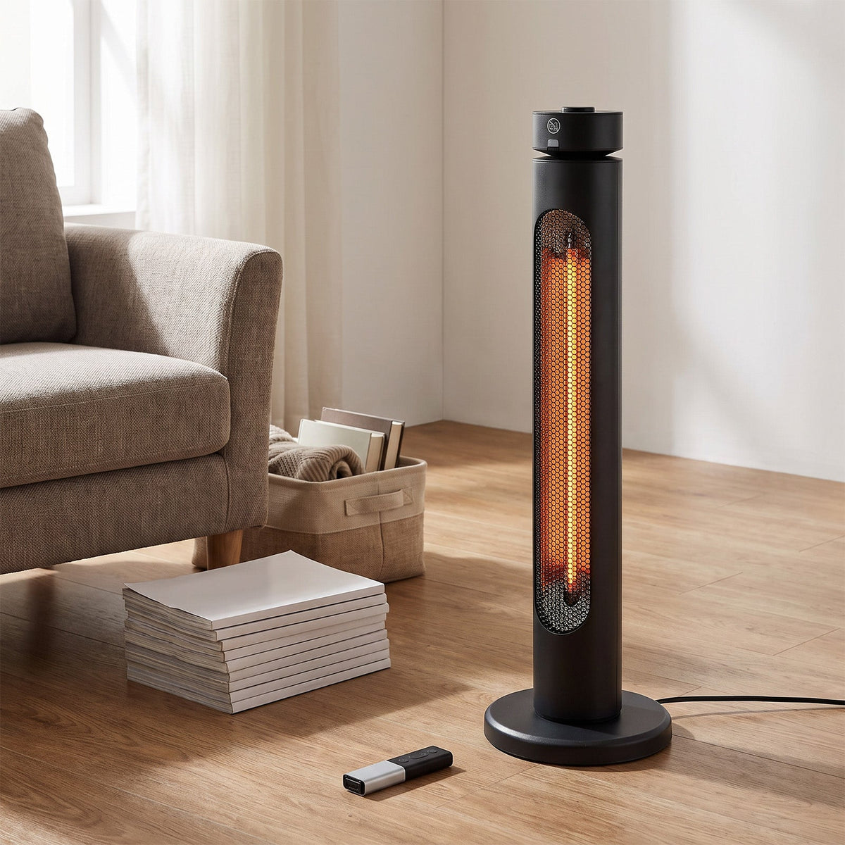 2000W Freestanding Infrared Heater with Remote