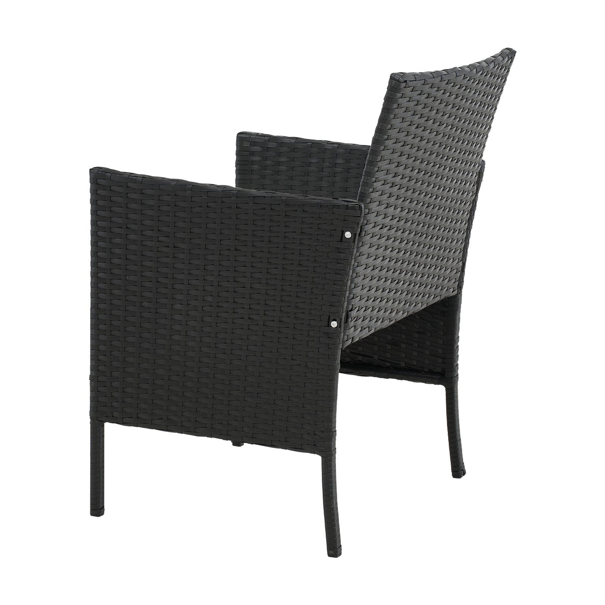 3-Piece PE Rattan Wicker Garden Furniture Bistro Set