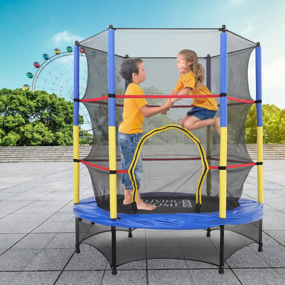 160CM Height Outdoor Kids Trampoline with Safety Net