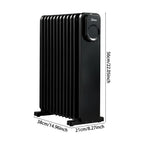 2300W 11 Fins Oil Filled Radiator Electric Heater with Remote Control
