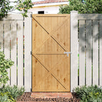 183CM H Lightweight Pine Wood Garden Gate