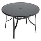 2/4 Pcs Garden Dining Chairs Set with Round Table