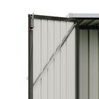 4.6 x 2.9 ft Metal Garden Storage Shed with Pent Roof & Lockable Doors
