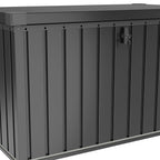 400L Metal Outdoor Storage Box with Lockable Lid