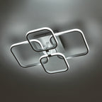 4/6 Heads Contemporary LED Energy-efficient Light-adjusted Semi Flush Ceiling Light