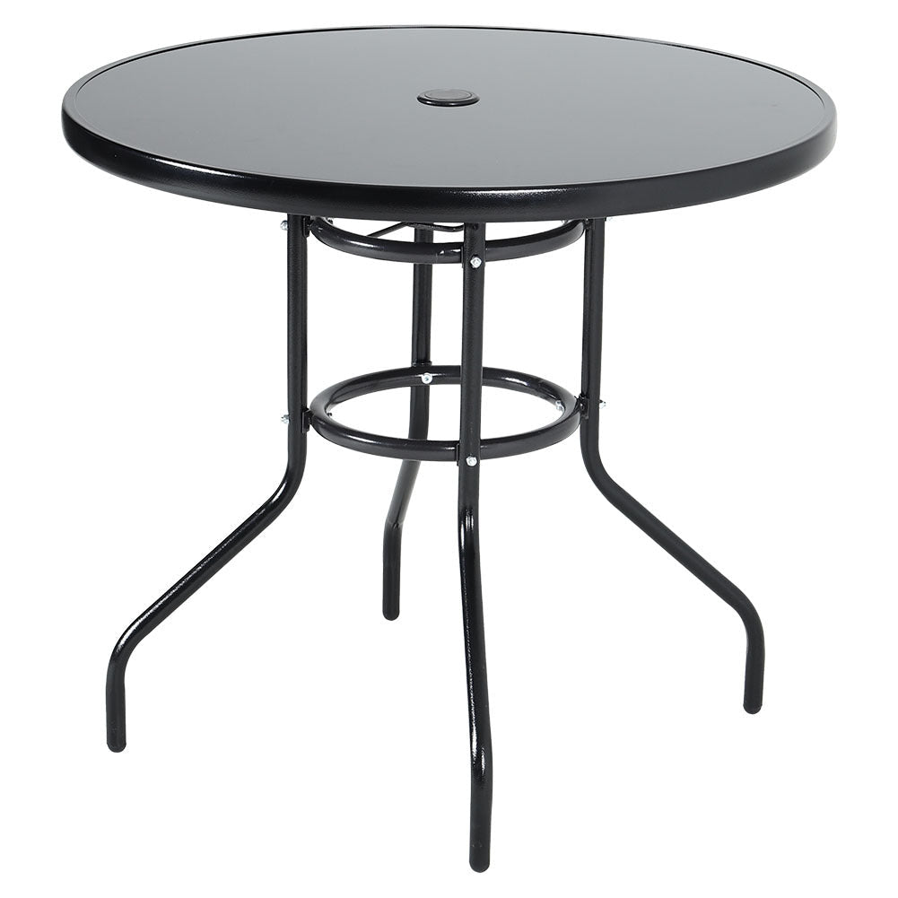 2/4 Pcs Garden Dining Chairs Set with Round Table