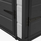 4 x 8 ft Plastic Garden Storage Shed with Pent Roof & Lockable Door