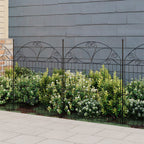 10-Pack Decorative Metal Garden Border Fence Panels
