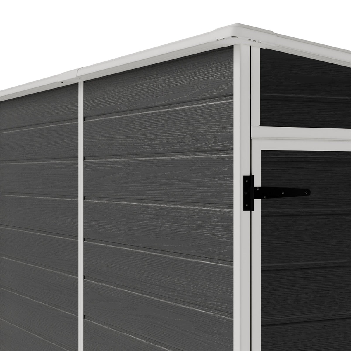 4 x 8 ft Plastic Garden Storage Shed with Pent Roof & Single Door