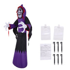 11 FT Halloween Inflatable Grim Reaper Decoration with LED Lights