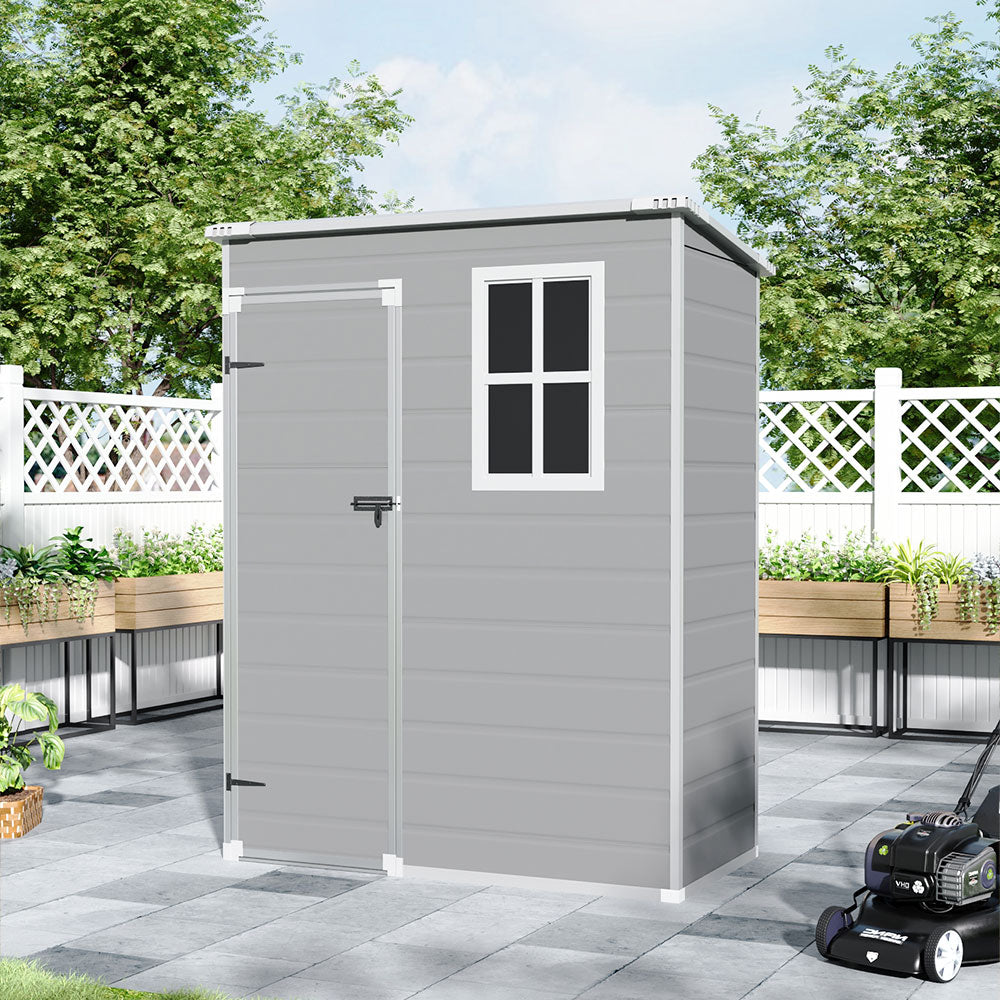 5X3FT Outdoor Plastic Garden Storage Shed