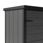 4 x 5 ft Plastic Garden Storage Shed with Pent Roof & Lockable Door