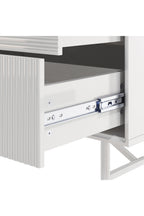 3-Tier Bedroom Striped Storage Cabinet