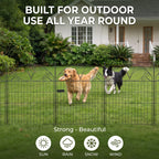 10-Panel Decorative Garden Fence Set