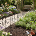 5-Pack Decorative Metal Garden Fence Panels