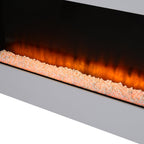 52 Inch C-Frame Freestanding Fireplace Suite